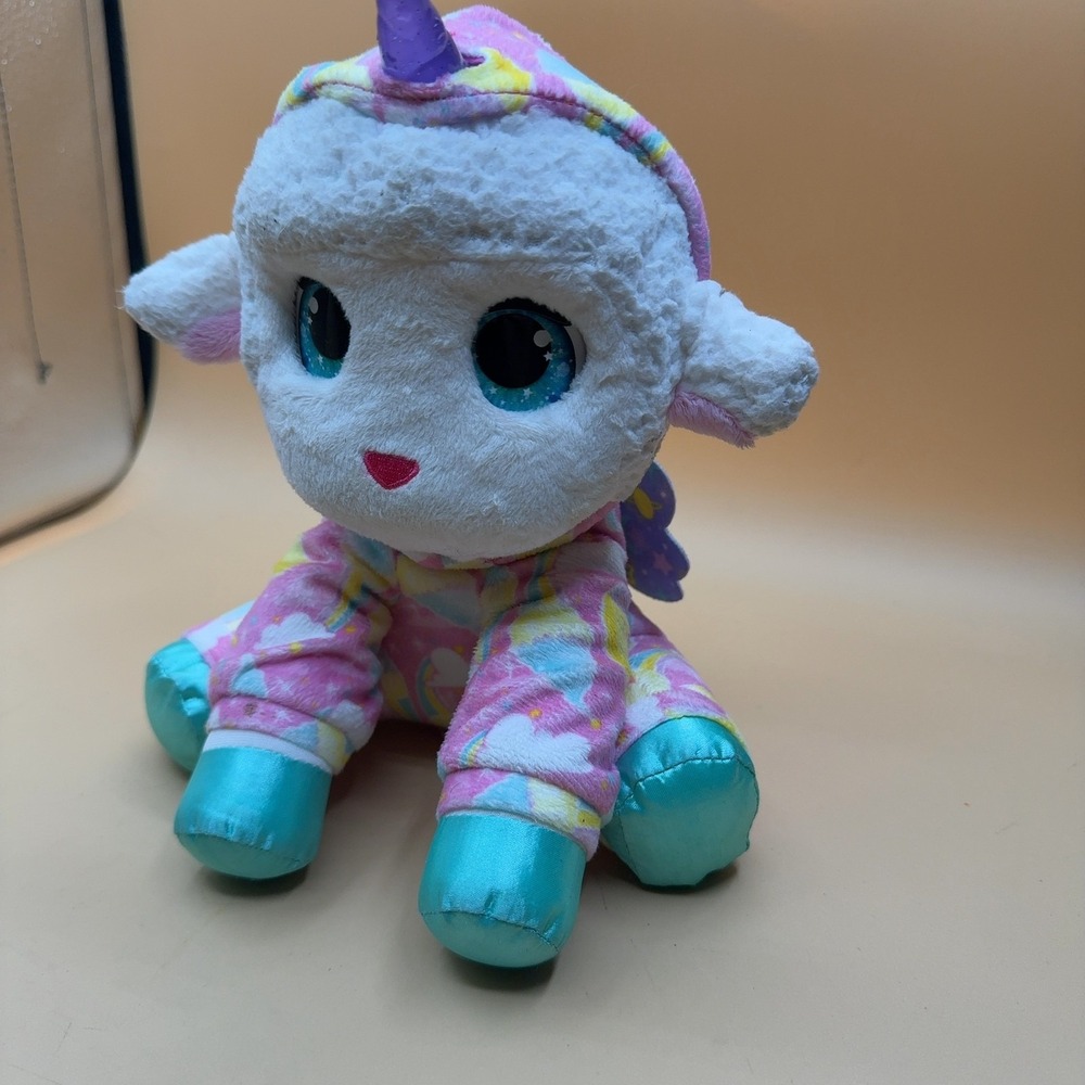 FurReal Friends Lamb Unicorn Plush Stuffed Animal Pink Rainbow (working)